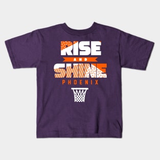 Rise and Shine Phoenix Basketball Kids T-Shirt